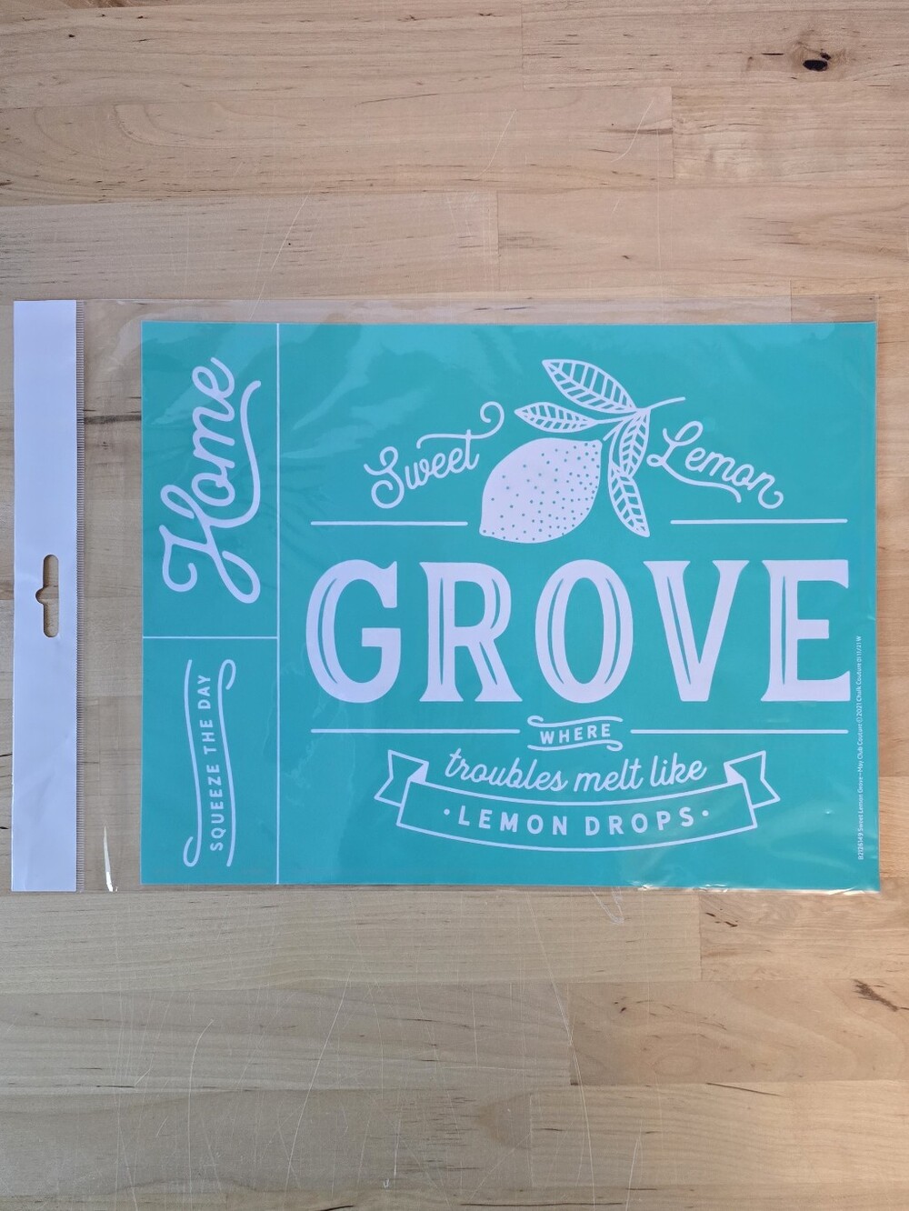 NEW "Sweet Lemon Grove" Reusable Silk Screen Chalk Transfer by Chalk Couture - Picture 1 of 3